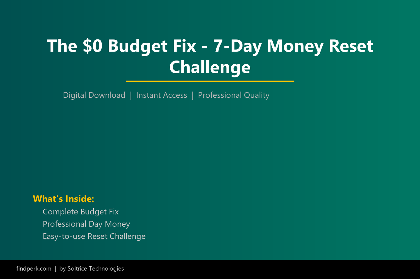 The $0 Budget Fix - 7-Day Money Reset Challenge