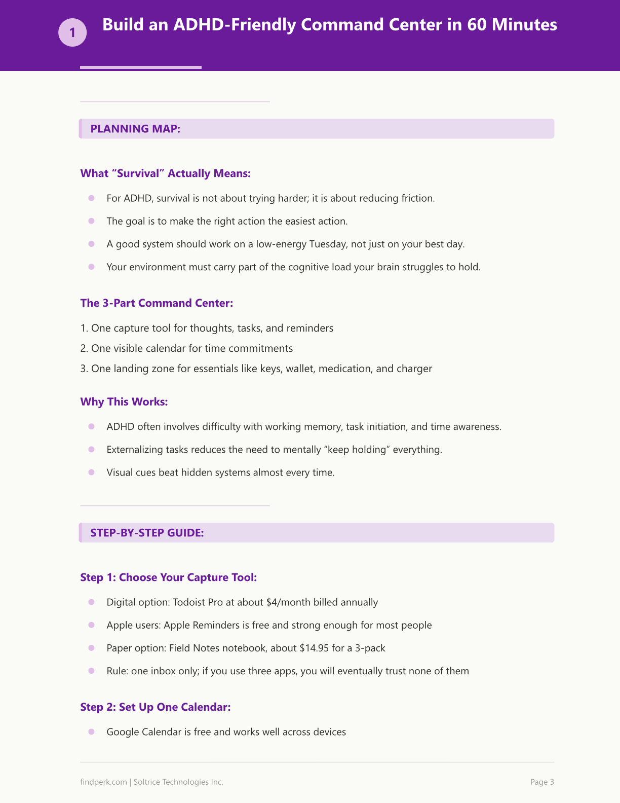The ADHD Survival Card