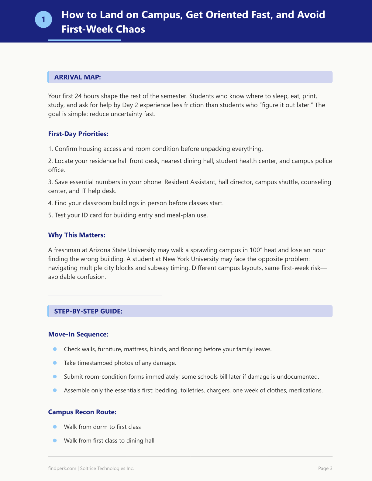 The College Freshman's First Week Survival Guide