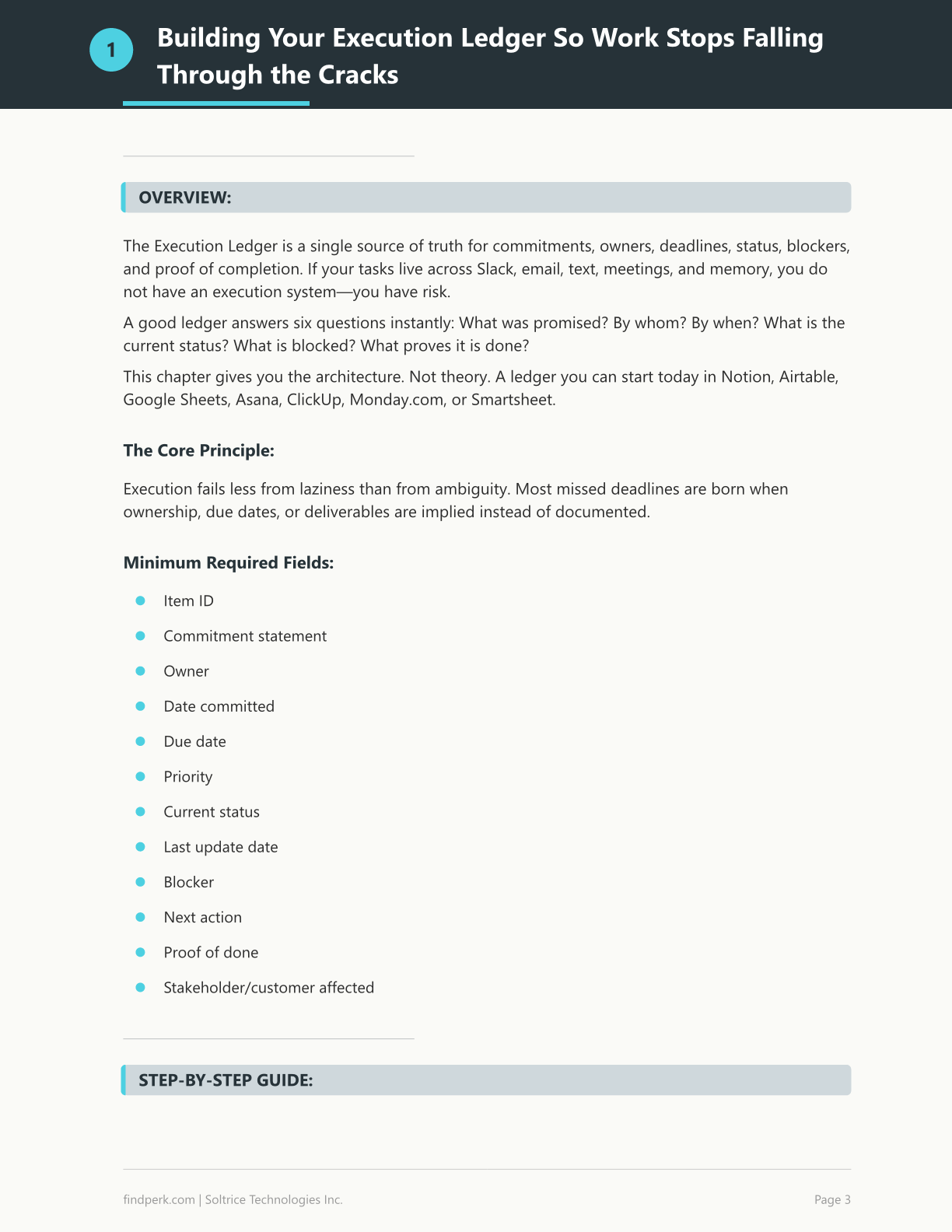 The Execution Ledger
