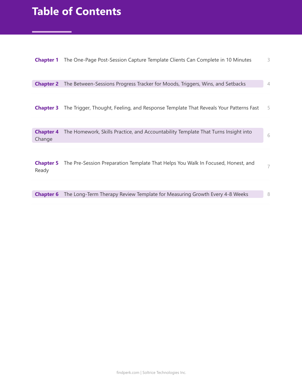 Therapy Session Notes Template for Clients - Track Progress Between Sessions
