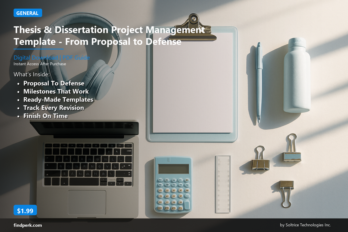 Thesis & Dissertation Project Management Template - From Proposal to Defense