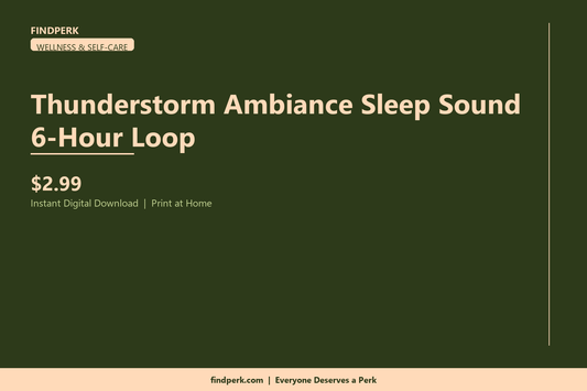 Thunderstorm Ambiance Sleep Sound 6-Hour Loop