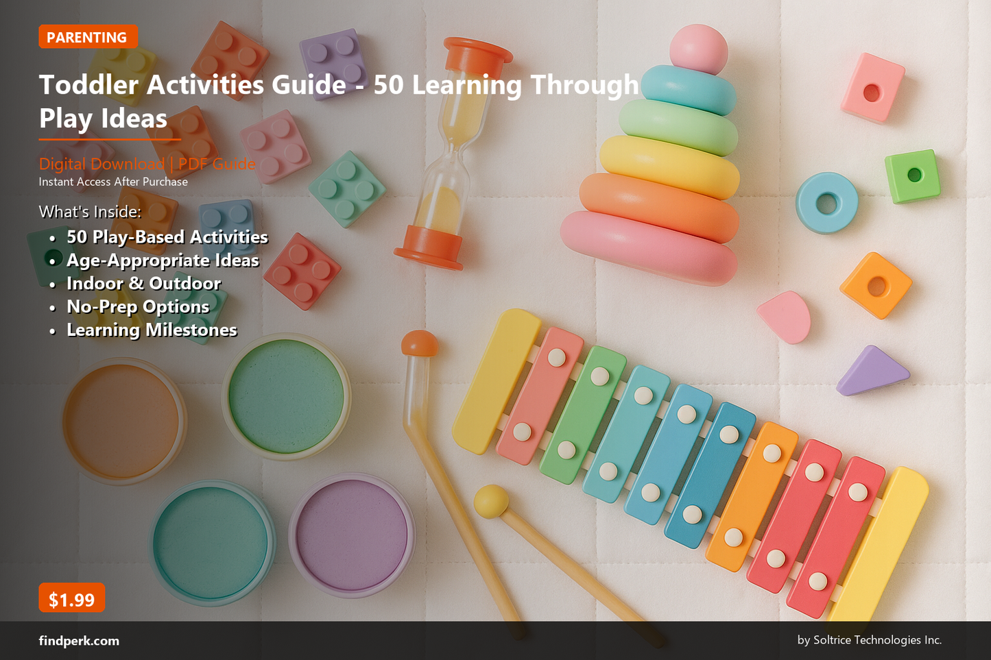 Toddler Activities Guide - 50 Learning Through Play Ideas