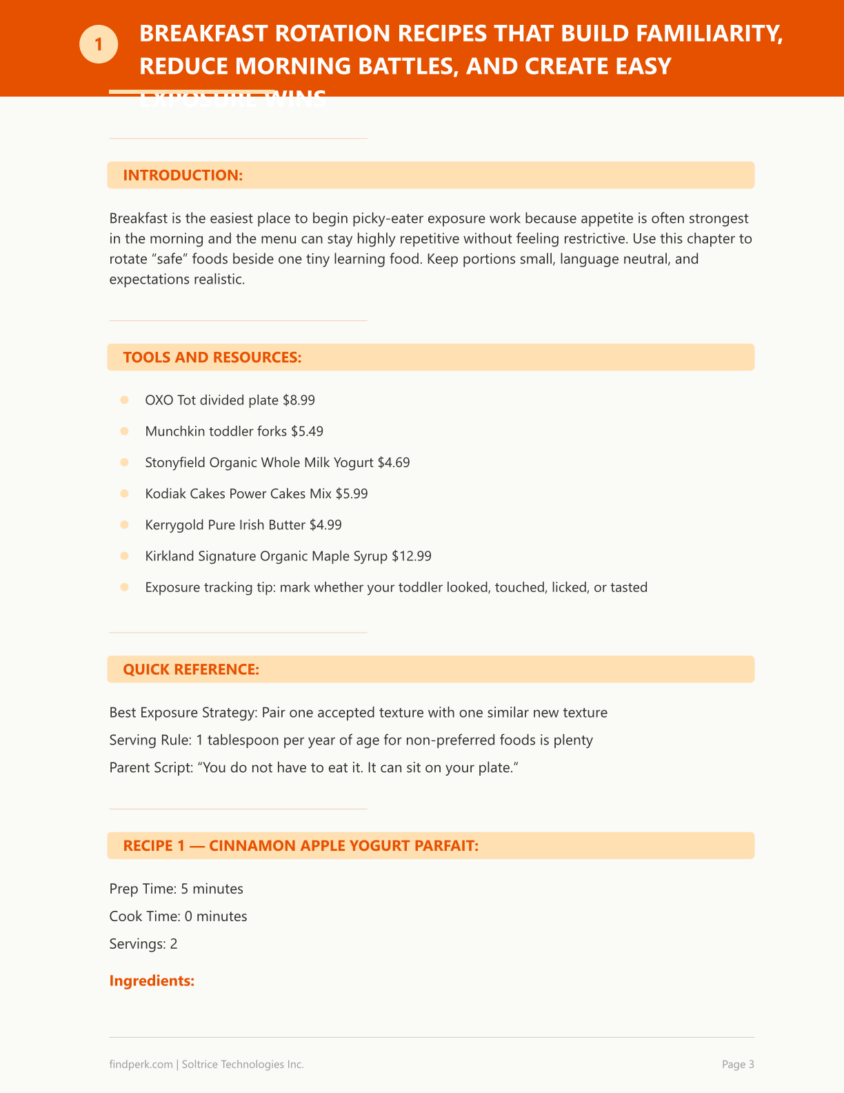 Toddler Picky Eater Meal Rotation Planner with Exposure Tracking Chart — Printable Worksheet, Fill In & Track