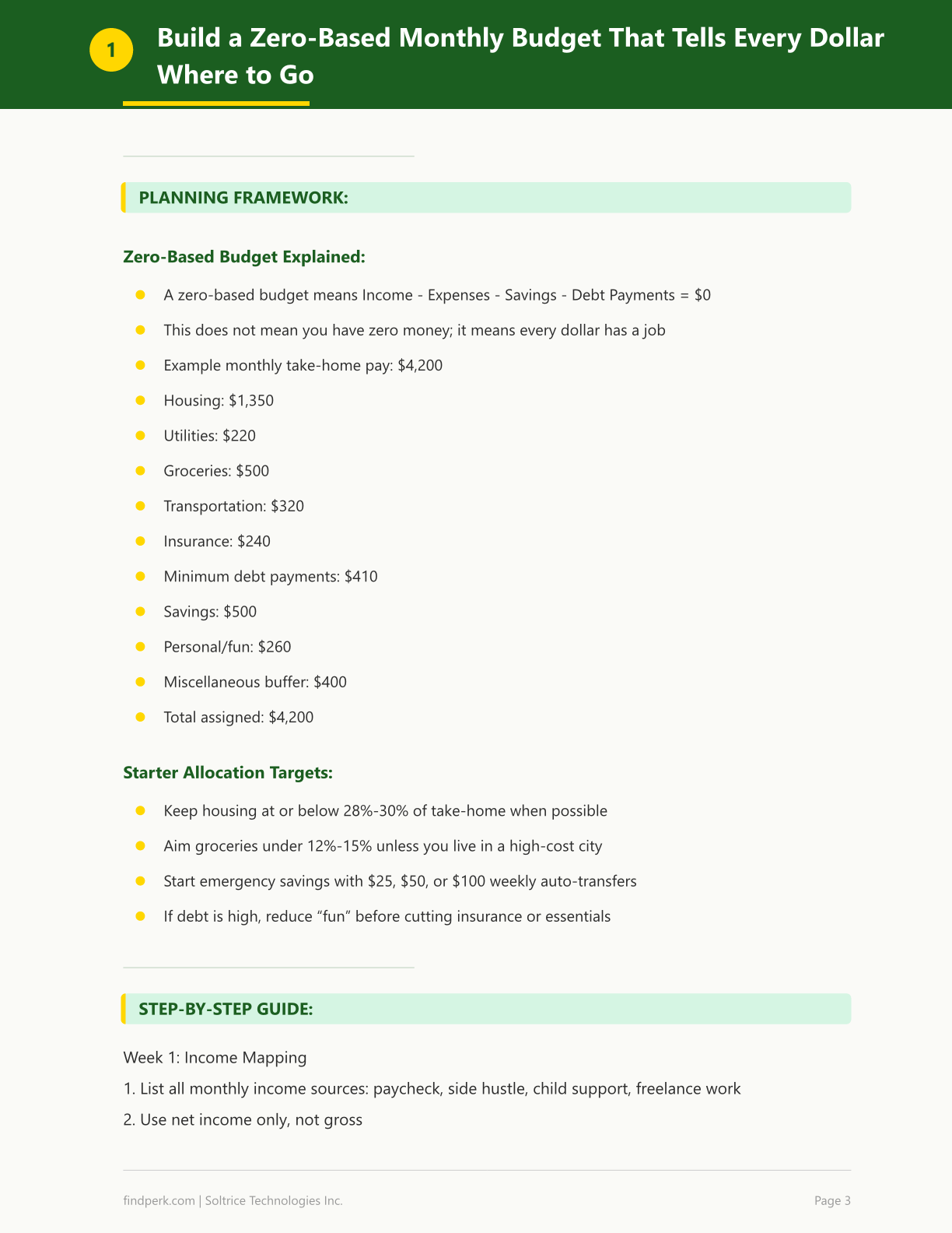 Ultimate Monthly Budget Planner