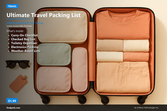 Ultimate Travel Packing List - Carry-On & Checked Bag Checklists