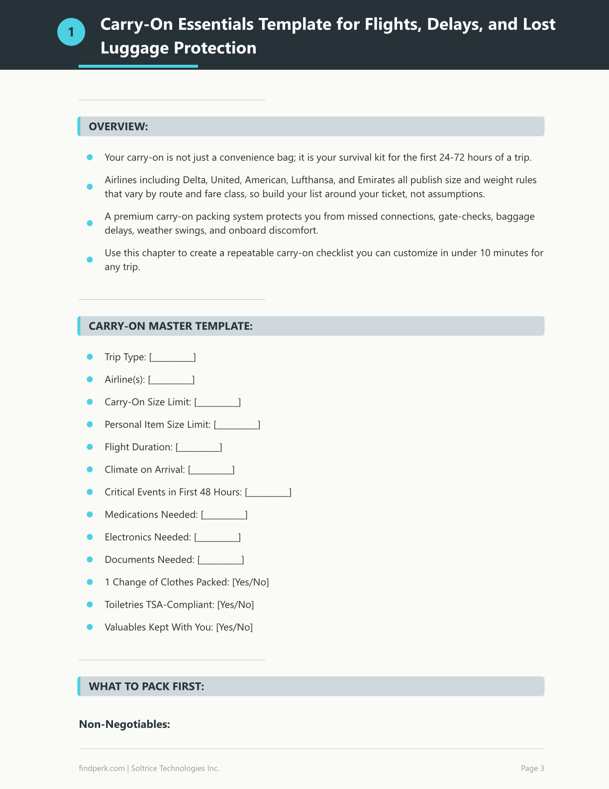Ultimate Travel Packing List - Carry-On & Checked Bag Checklists