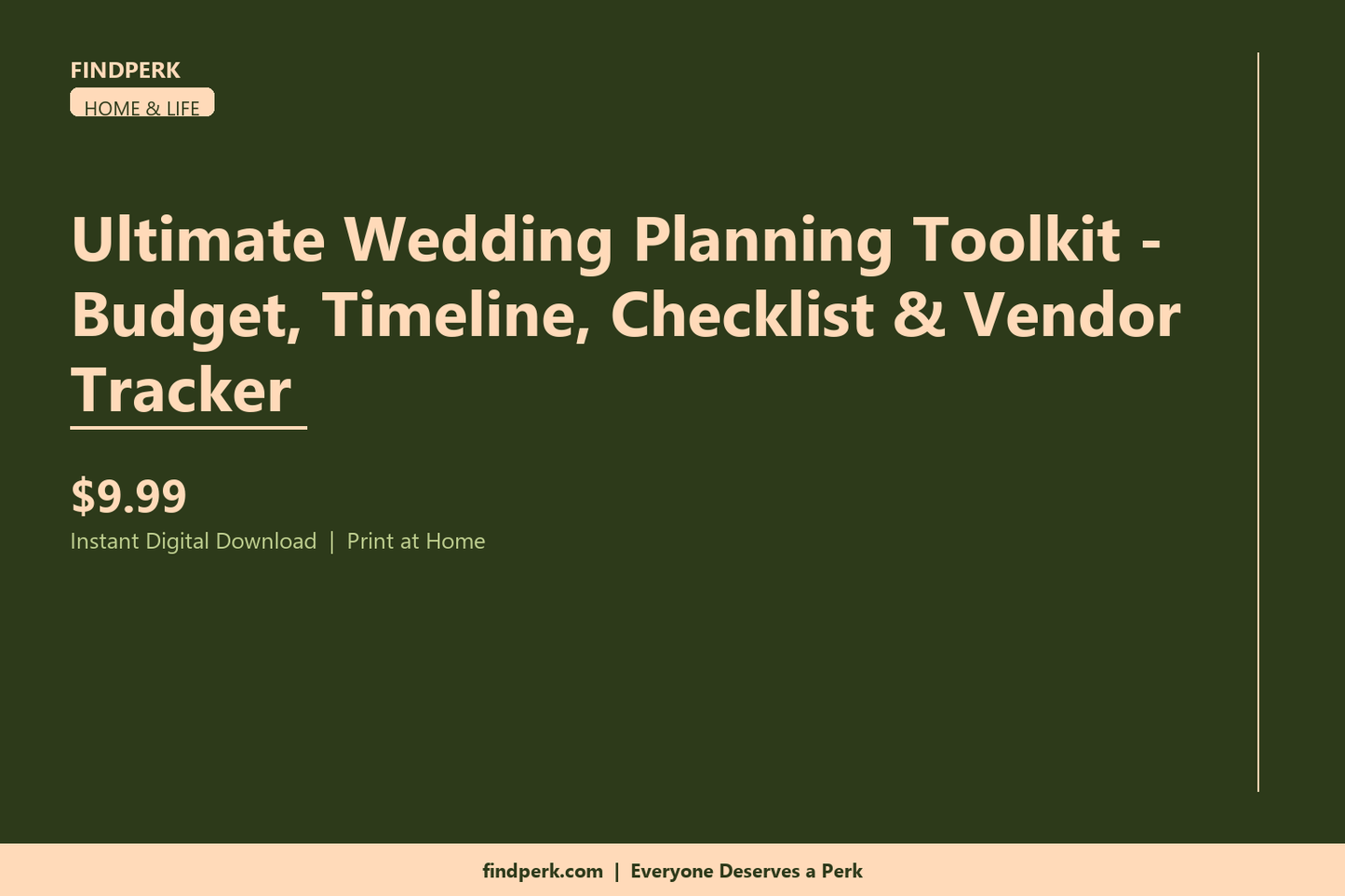 Ultimate Wedding Planning Toolkit - Budget, Timeline, Checklist & Vendor Tracker