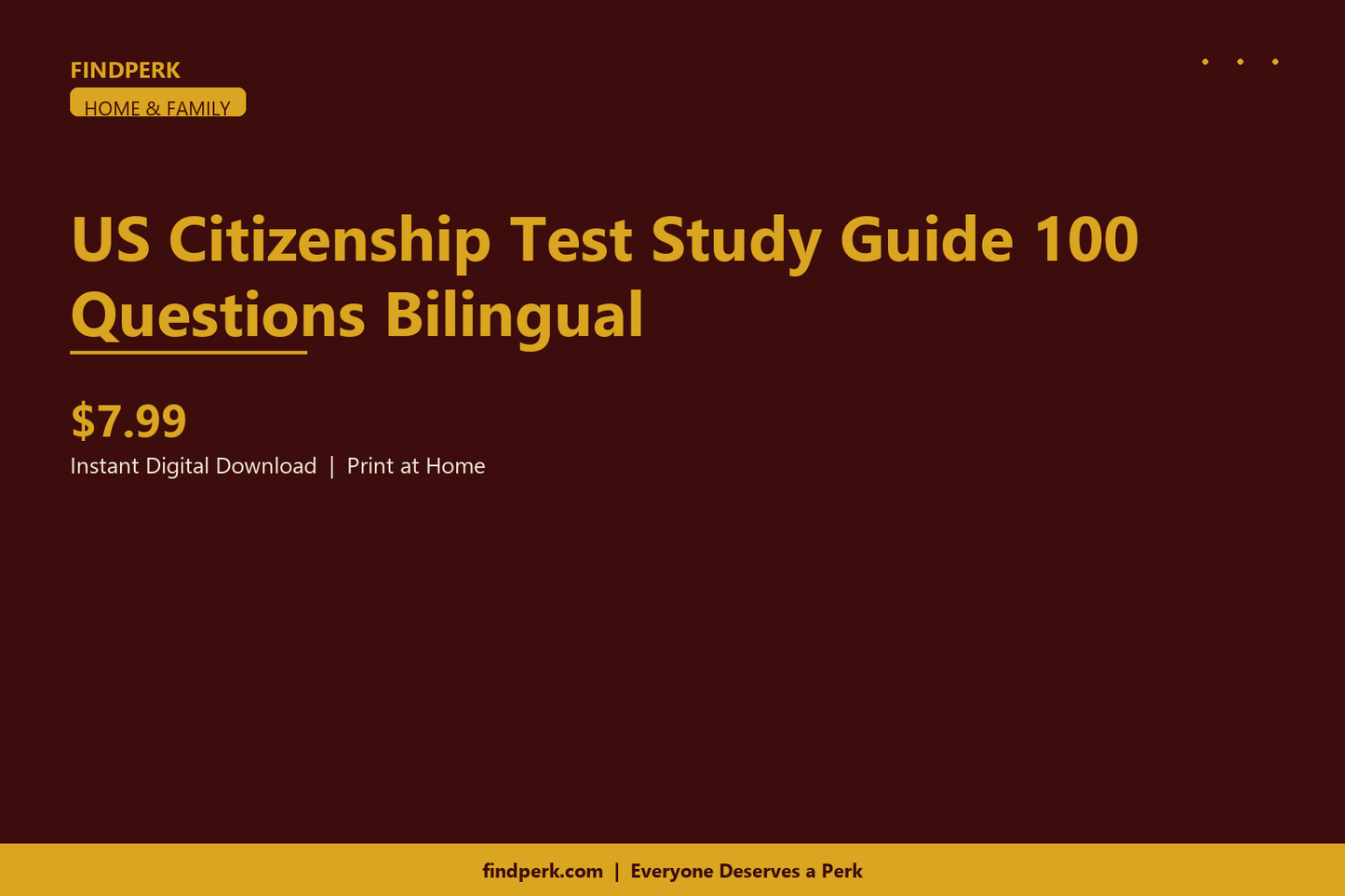 US Citizenship Test Study Guide 100 Questions Bilingual