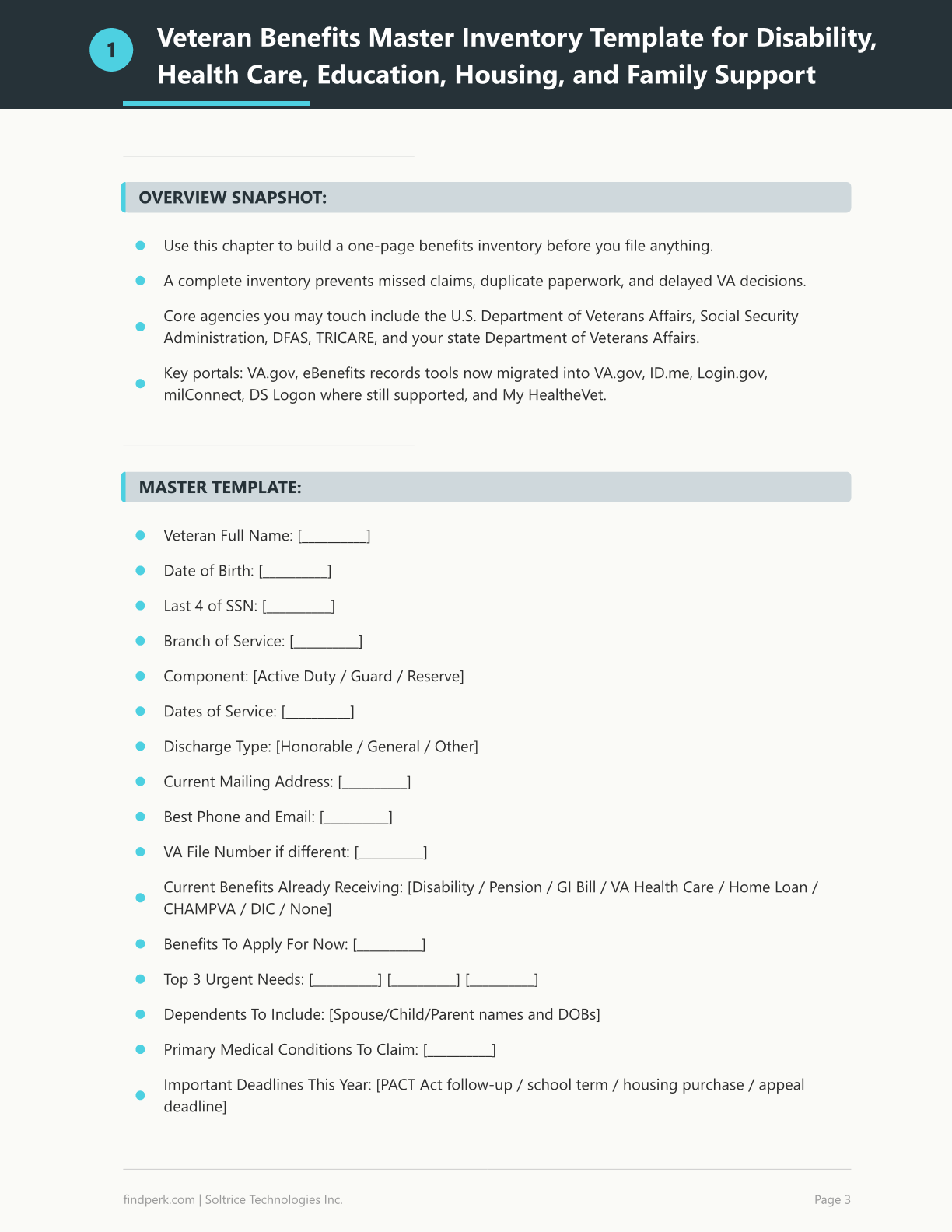 VA Benefits Checklist and Application Guide - Complete Veteran Benefits Navigator