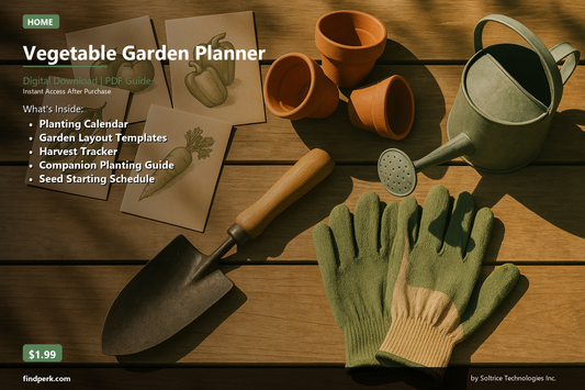 Vegetable Garden Planner - Planting Calendar, Layout Guide & Harvest Tracker
