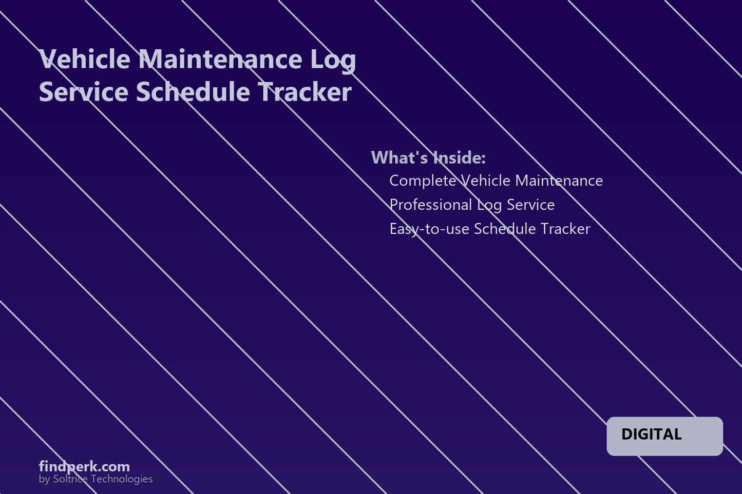Vehicle Maintenance Log Service Schedule Tracker