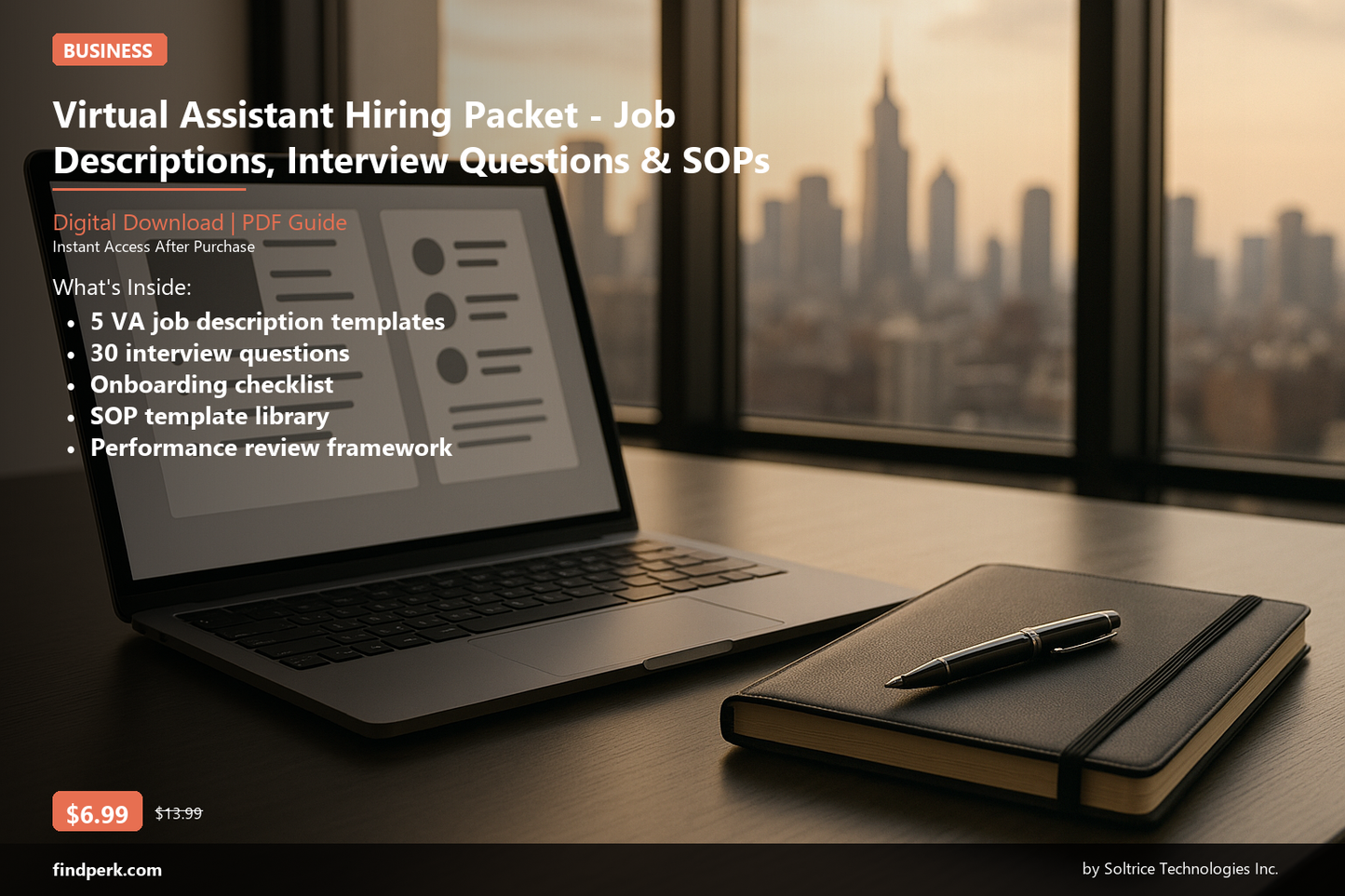 Virtual Assistant Hiring Packet with Job Description Templates, Interview Questions, and SOPs