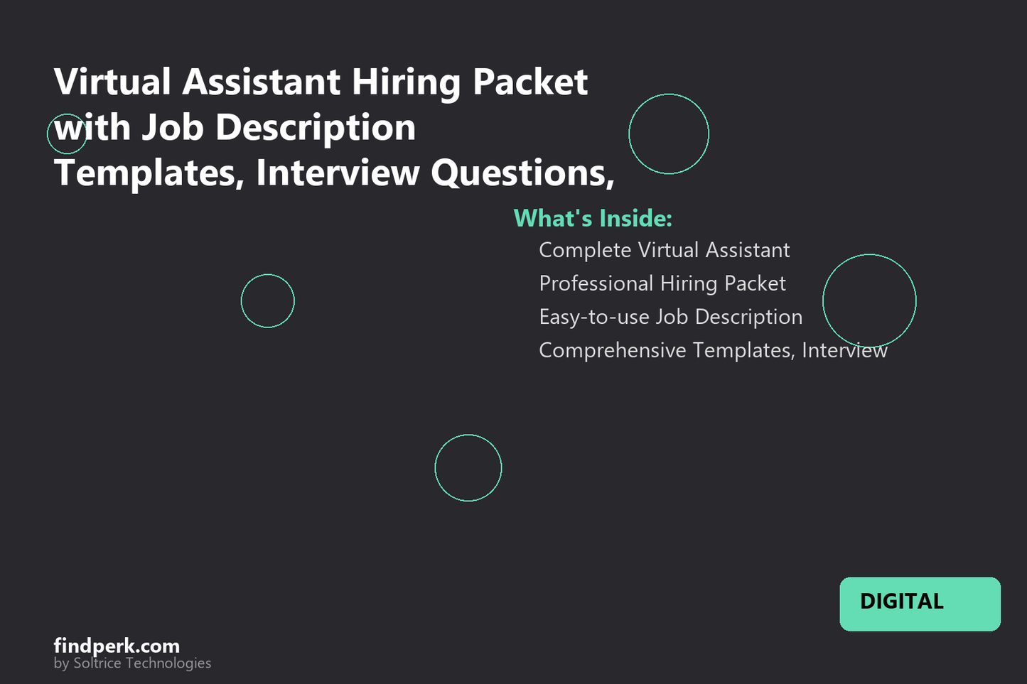 Virtual Assistant Hiring Packet with Job Description Templates, Interview Questions, and SOPs