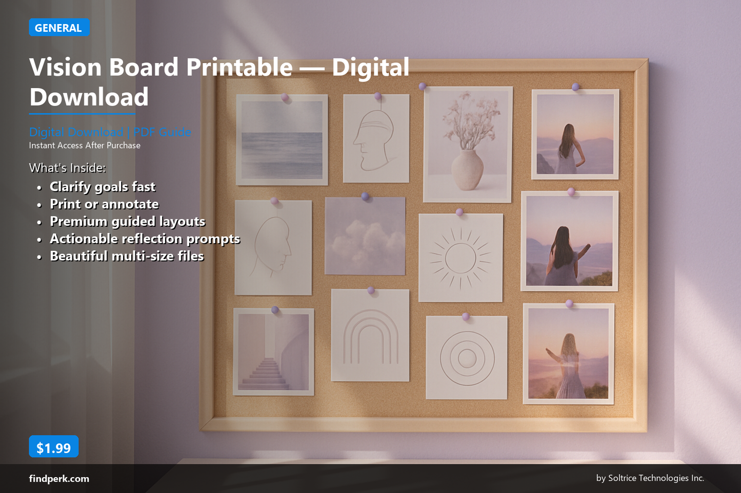 Vision Board Printable — Digital Download