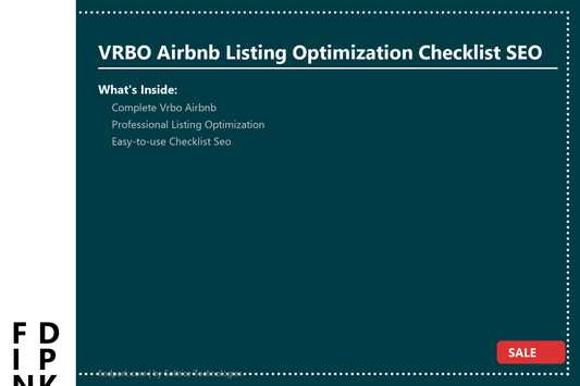 VRBO Airbnb Listing Optimization Checklist SEO