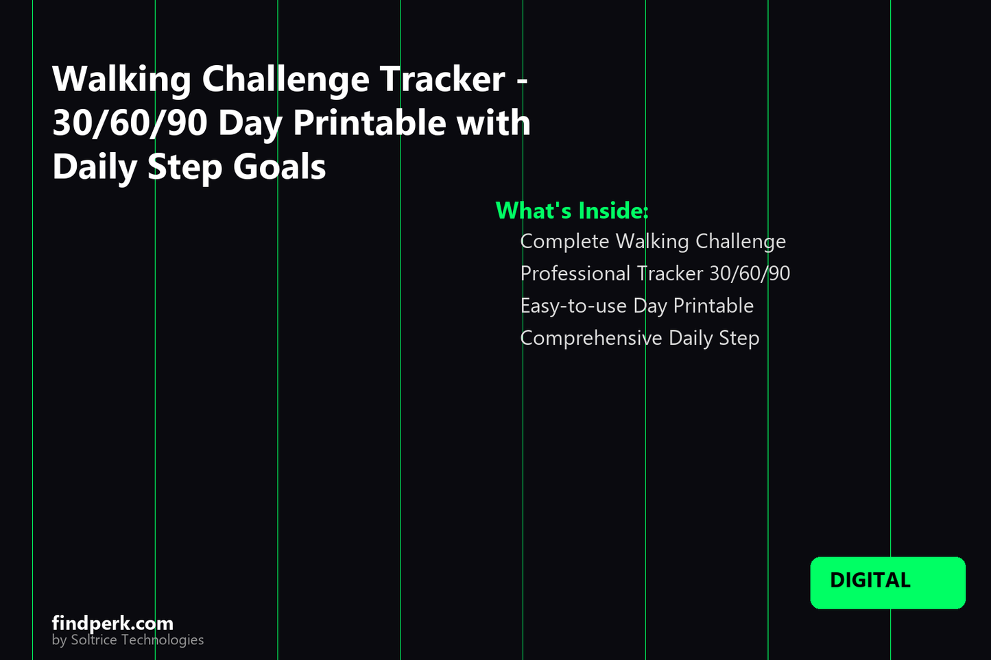 Walking Challenge Tracker - 30/60/90 Day Printable with Daily Step Goals
