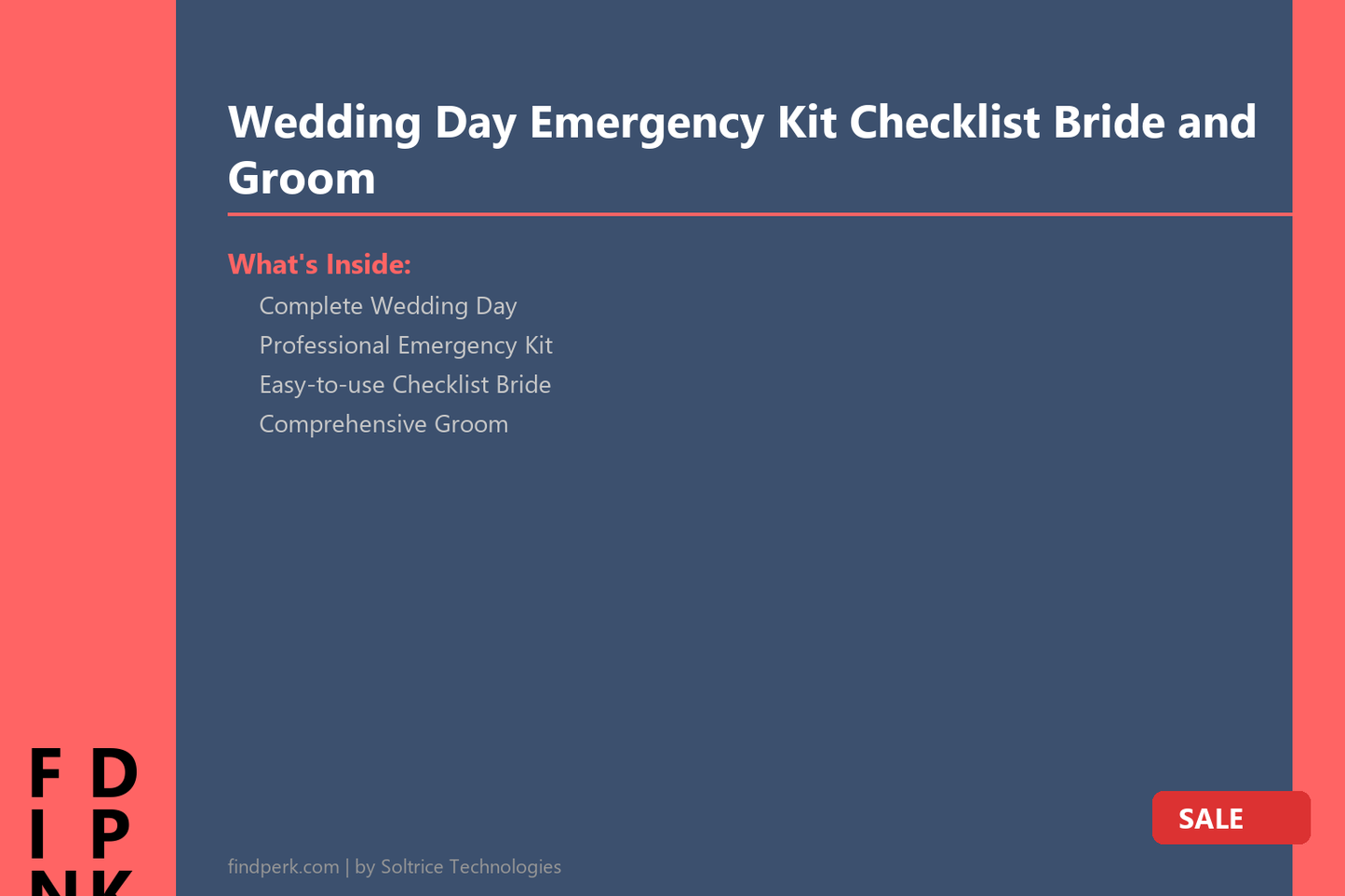 Wedding Day Emergency Kit Checklist Bride and Groom