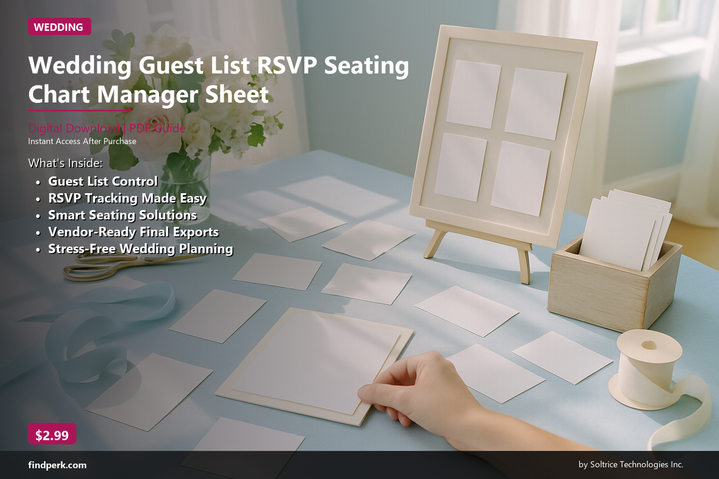 Wedding Guest List RSVP Seating Chart Manager Sheet