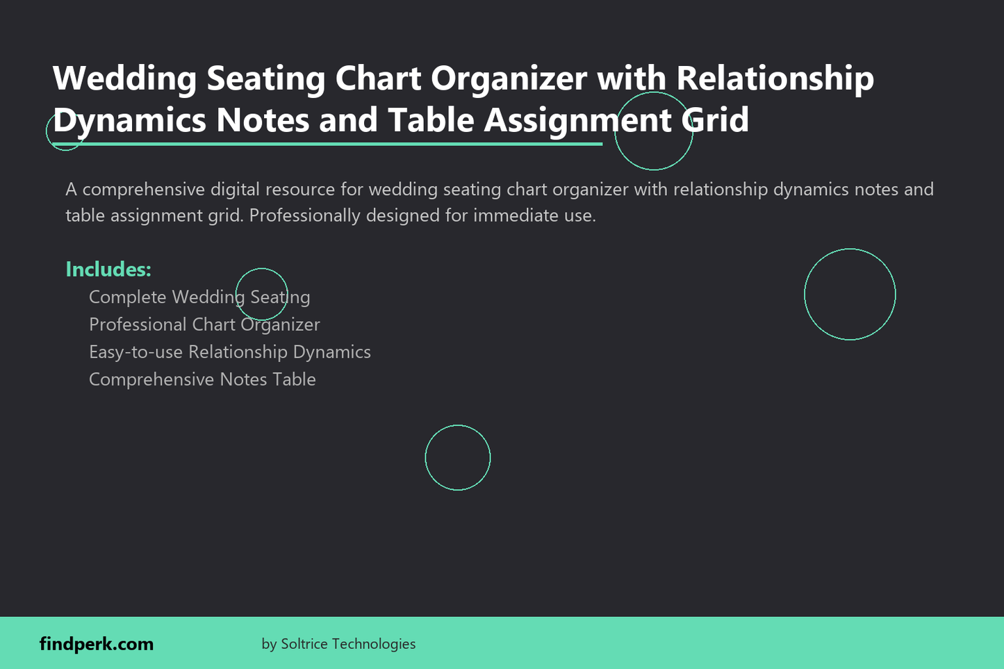 Wedding Seating Chart Organizer with Relationship Dynamics Notes and Table Assignment Grid