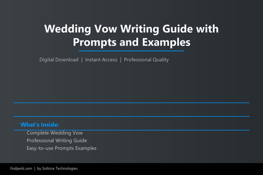 Wedding Vow Writing Guide with Prompts and Examples