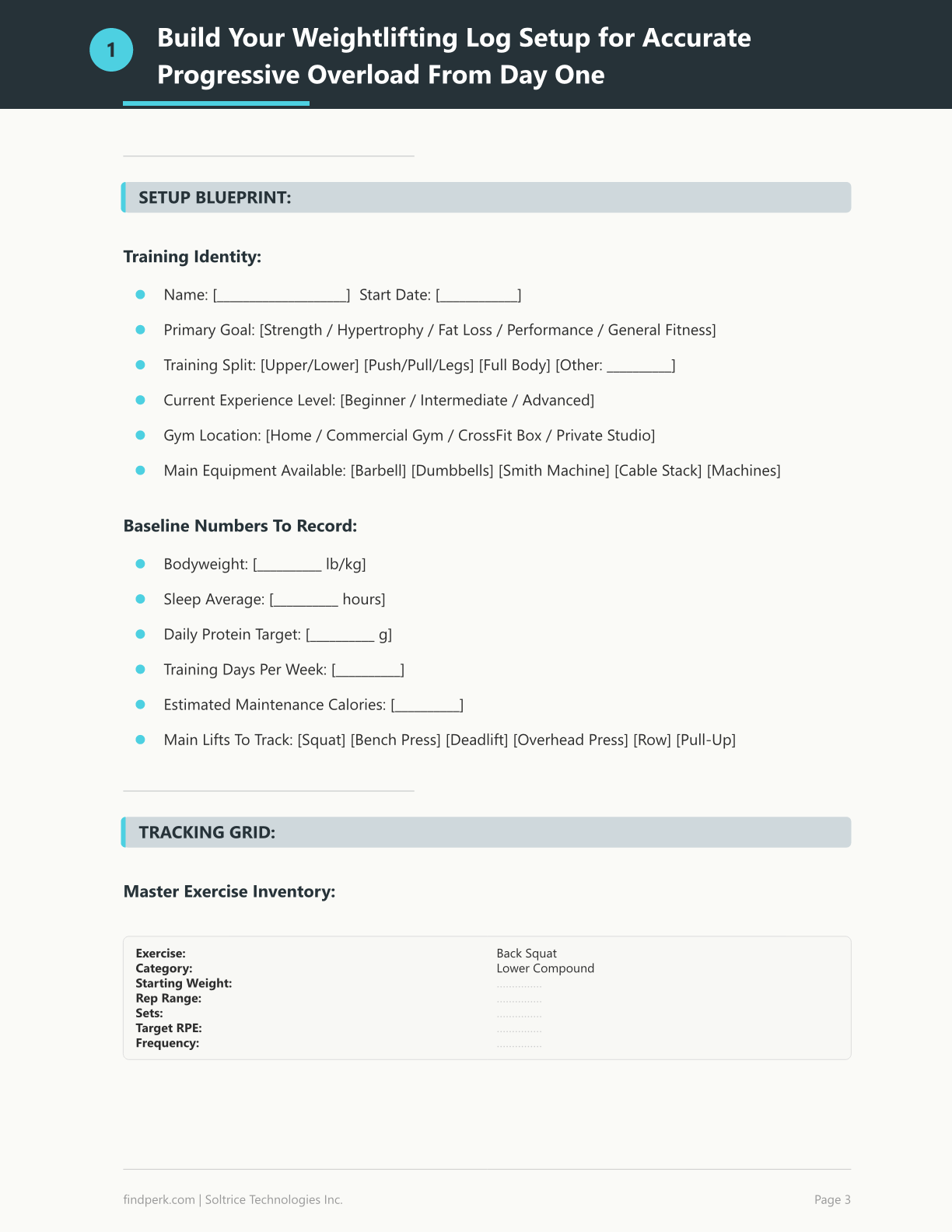 Weightlifting Log Progressive Overload Tracker Sheets — Printable Worksheet, Fill In & Track