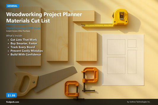 Woodworking Project Planner Materials Cut List