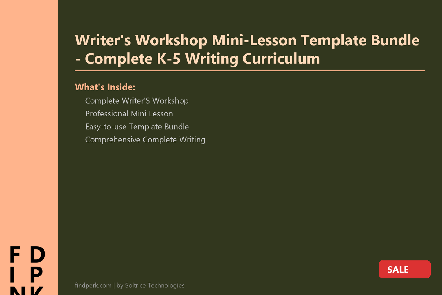 Writer's Workshop Mini-Lesson Template Bundle - Complete K-5 Writing Curriculum