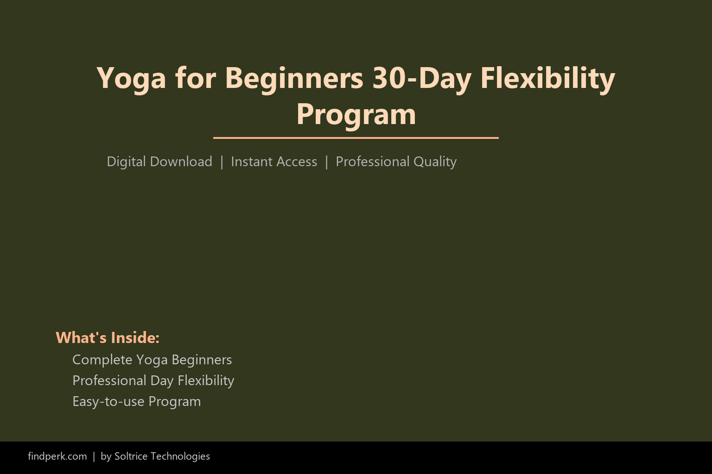 Yoga for Beginners 30-Day Flexibility Program