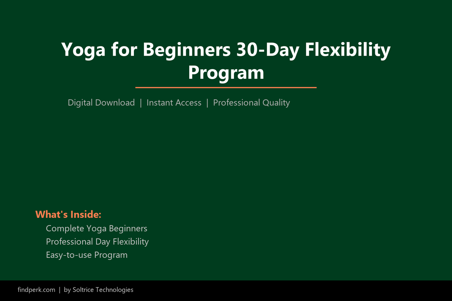 Yoga for Beginners 30-Day Flexibility Program