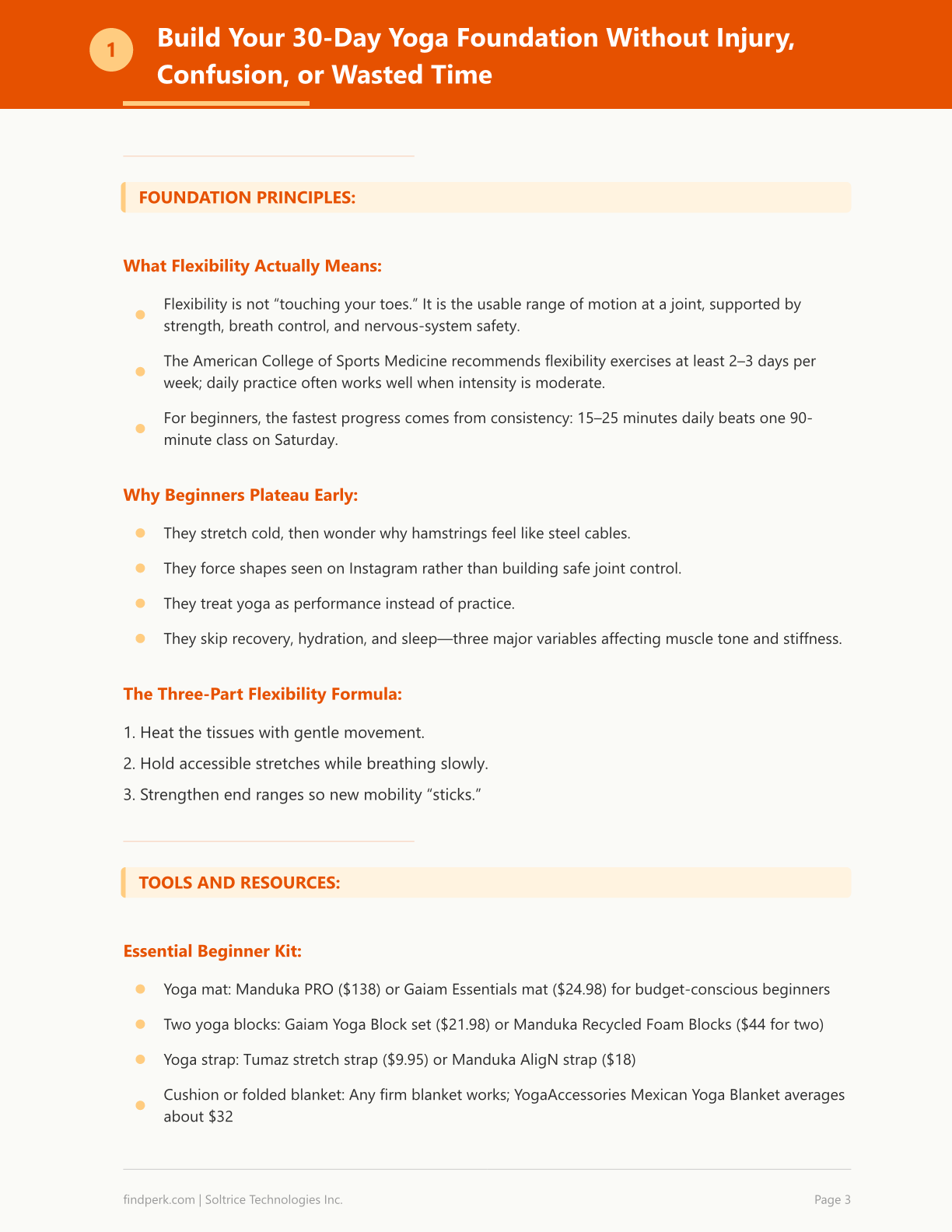 Yoga for Beginners 30-Day Flexibility Program
