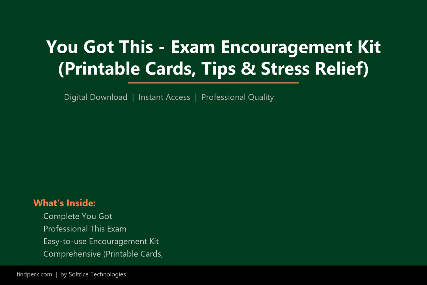 You Got This - Exam Encouragement Kit (Printable Cards, Tips & Stress Relief)