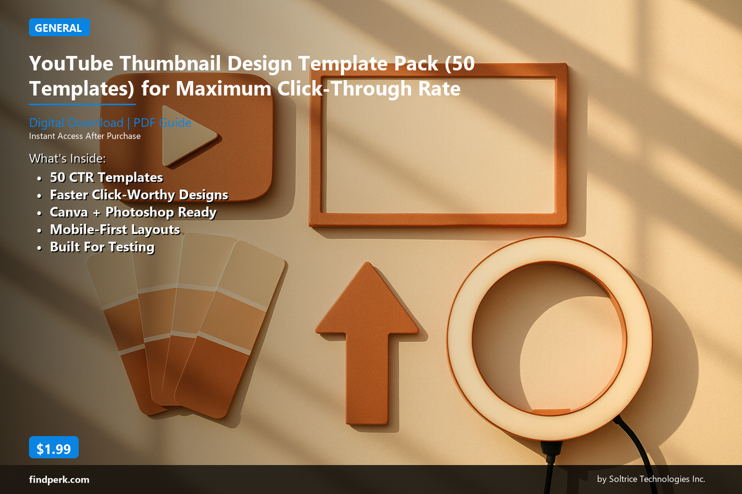 YouTube Thumbnail Design Template Pack (50 Templates) for Maximum Click-Through Rate