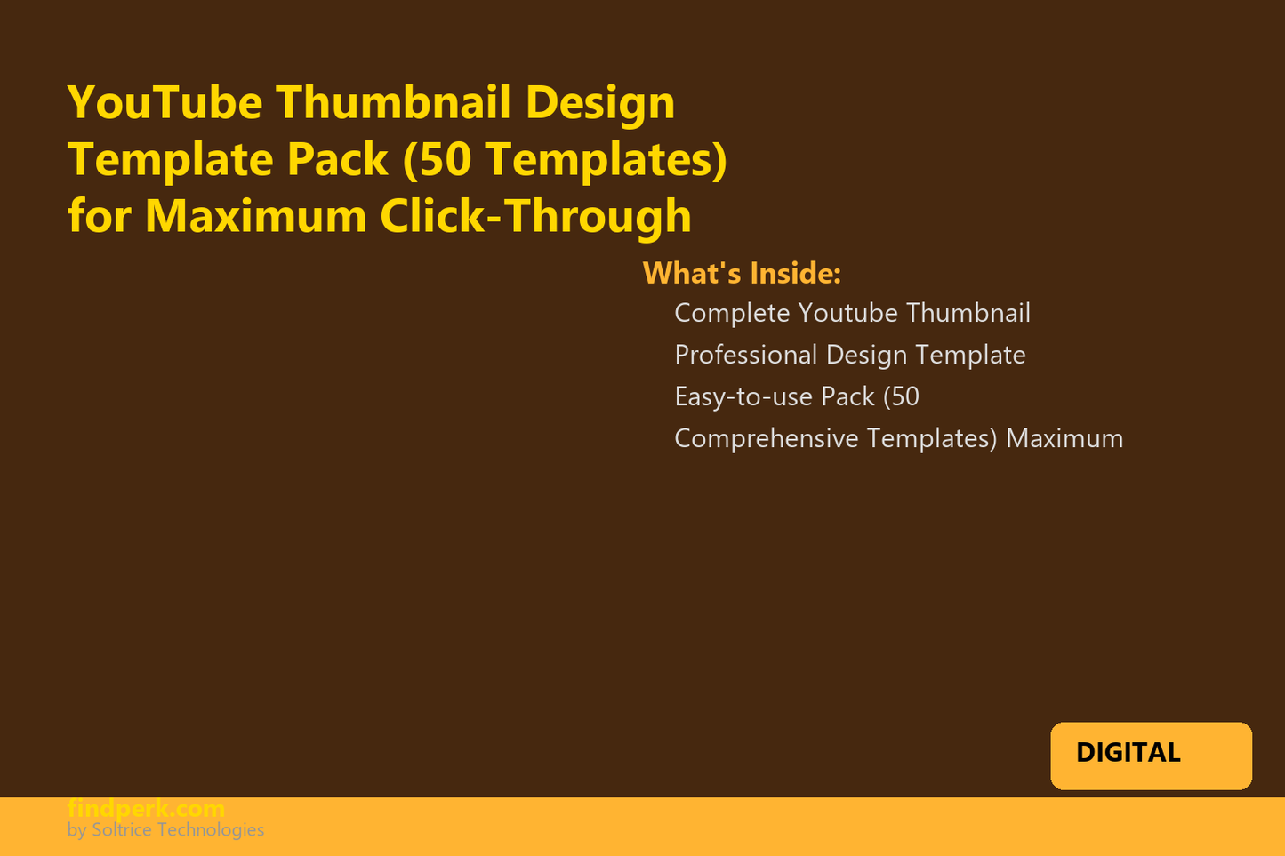 YouTube Thumbnail Design Template Pack (50 Templates) for Maximum Click-Through Rate