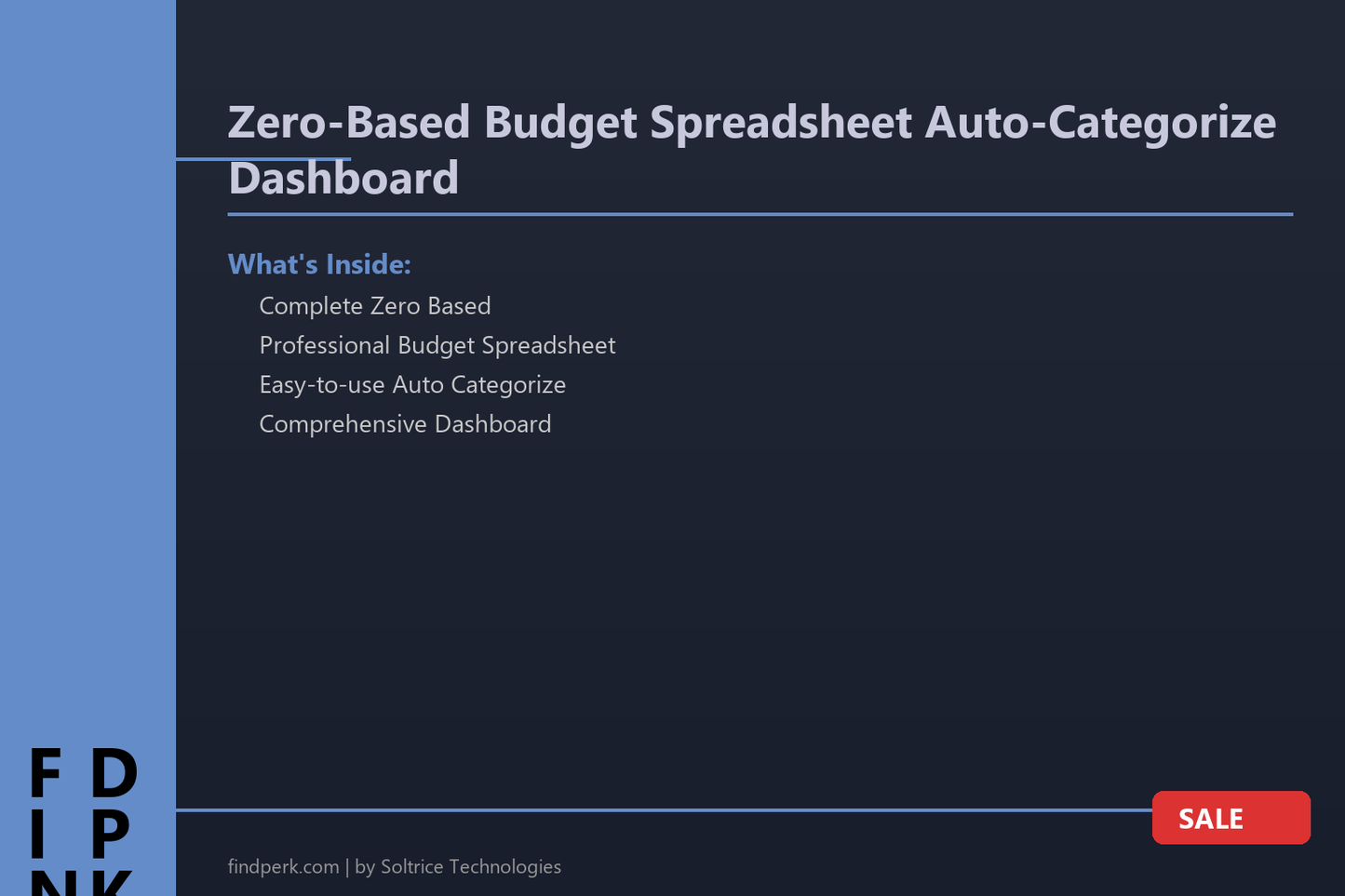 Zero-Based Budget Spreadsheet Auto-Categorize Dashboard