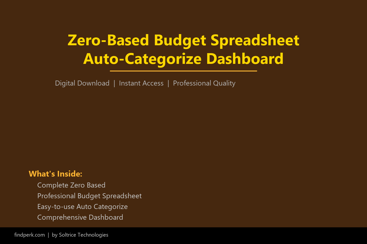 Zero-Based Budget Spreadsheet Auto-Categorize Dashboard